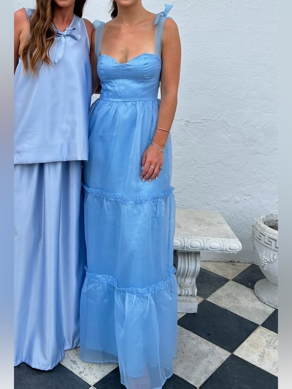 Lulus Light Blue Tie-Strap Maxi Dress